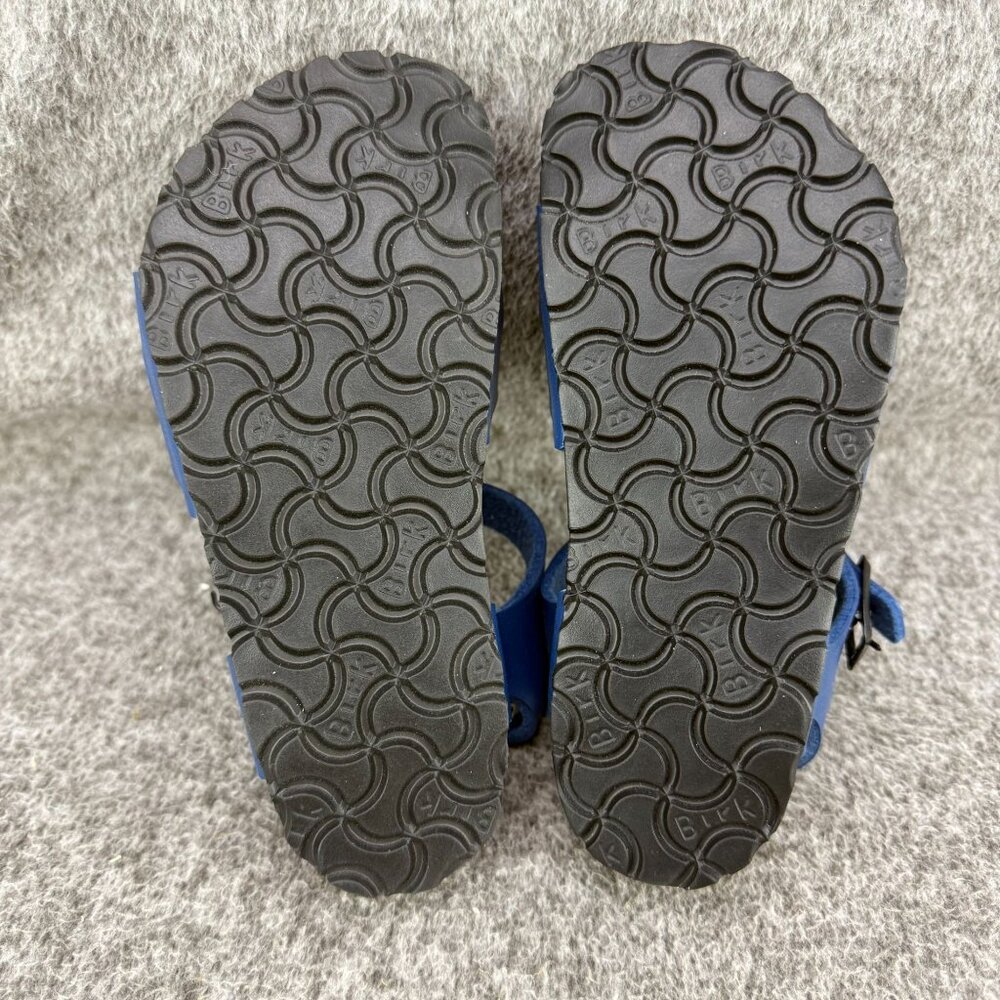 ✅Girls C11/EU29 Birkenstock Kids Rio Blue Birko-Flor Sandals *DISCOLORED SOLE - Picture 3 of 14